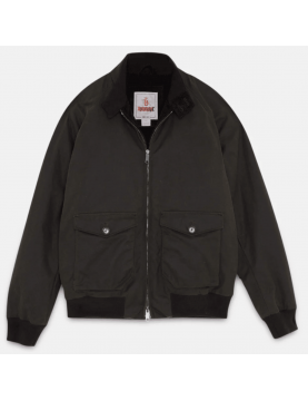 Blouson Baracuta G9 AF waxed coton Deep moss