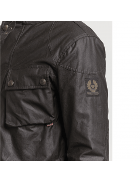 Veste Belstaff Trialmaster Fadded Olive détail bras