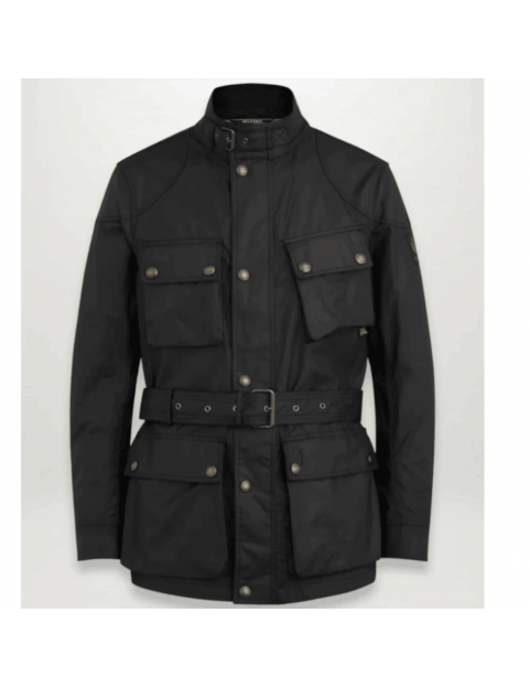 Veste Belstaff Trialmaster coton ciré Black