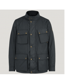 Veste Belstaff Fieldmaster Dark Navy en coton ciré