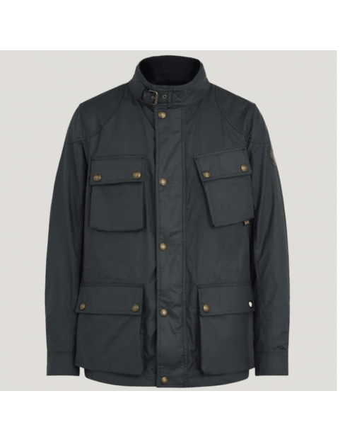 Veste Belstaff Fieldmaster Dark Navy en coton ciré