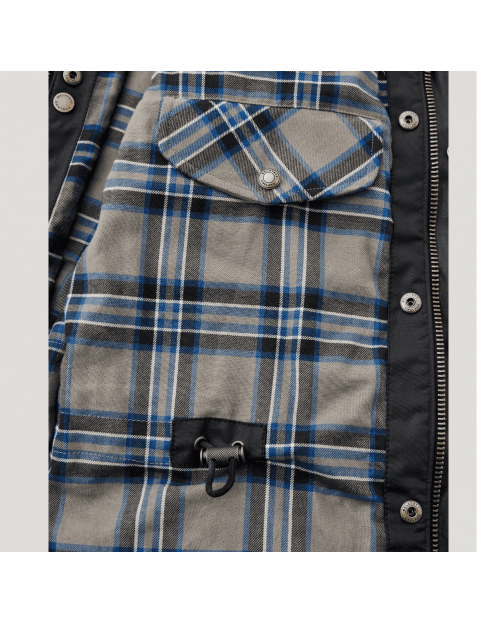 Veste Belstaff Fieldmaster Dark Navy en coton ciré interieur